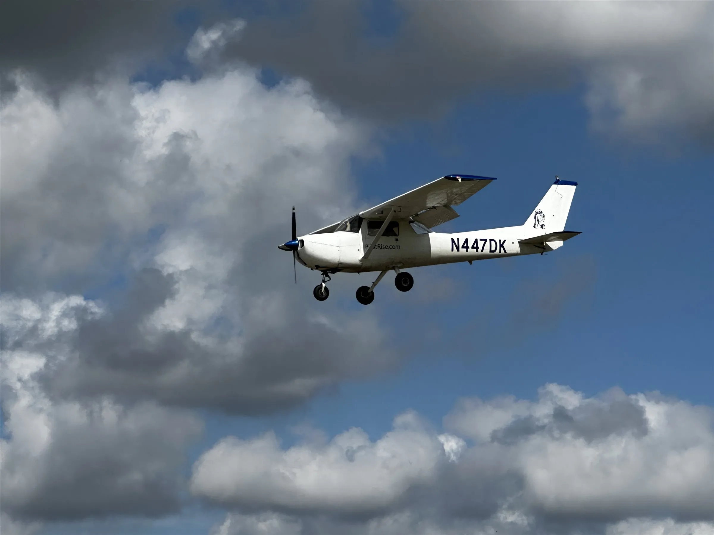 Why Pilot Rise flight training aircraft flying over North Texas