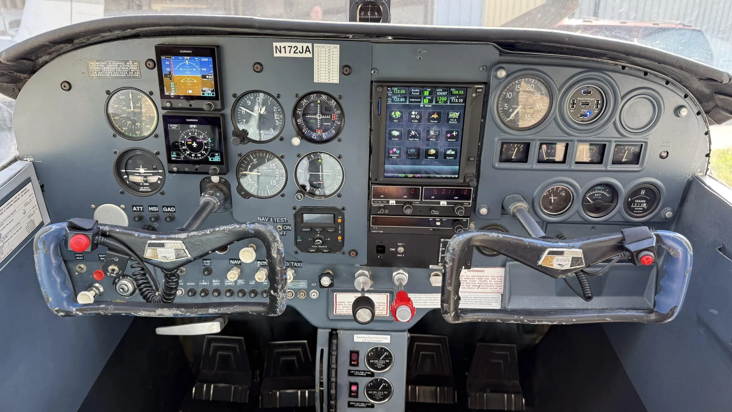 Panel view inside N172JA
